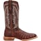 Durango Western Boot, 9.5 B, Leather, 13 in H, Cognac/Cigar DDB0471 - alternate 5